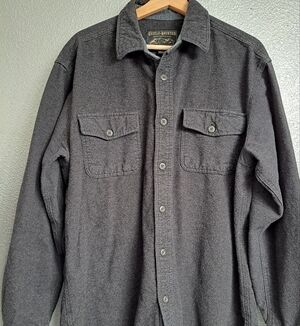 Vintage Grizzly Mountain Grey Flannel Shacket.   Size XL